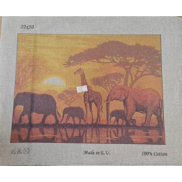 Állatos gobeline kép 22x30