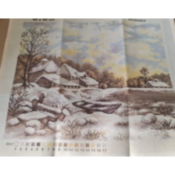 Téli táj gobeline 40x50cm