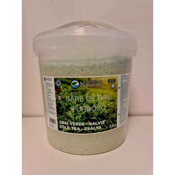 Parajdi fürdősó ZÖLDTEA-ZSÁLYA 5kg-os vödrös kiszerelés
