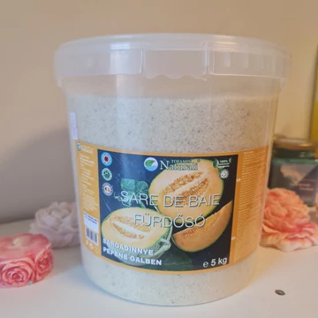 Sárgadinnyés parajdi fürdősó 5 kg-os vedres kiszerelés
