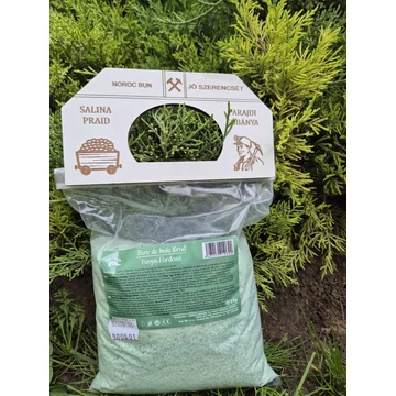 Parajdi fürdősó fenyő autentikus bányabejáratos fatáblával 1 kg