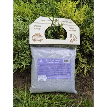 Parajdi fürdősó levendula autentikus bányabejáratos fatáblával 1 kg