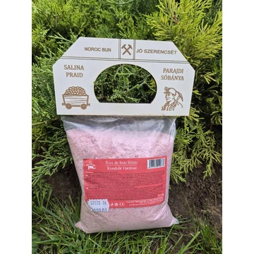 Parajdi fürdősó rózsa autentikus bányabejáratos fatáblával 1 kg