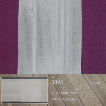 Függöny behúzó csokros mintát követ