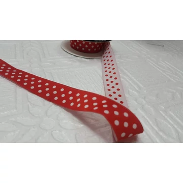 Textil szalag pöttyös 20mm-es dekor szalag