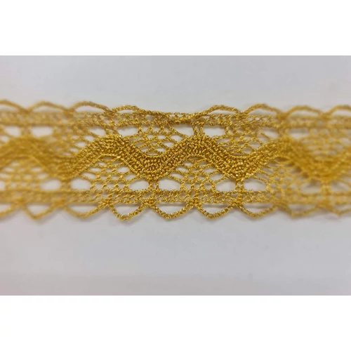 Arany csipke lurex 25 mm-es