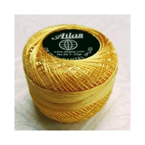 Atlas horgoló cérna 50-es sárga