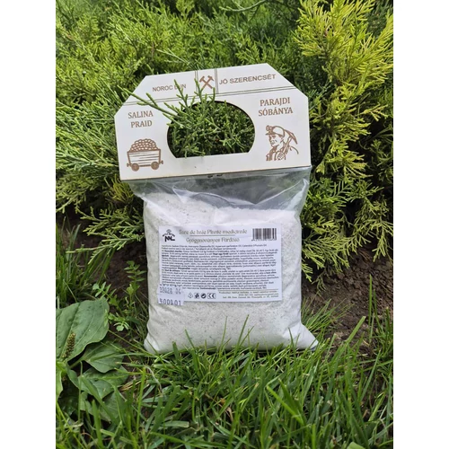 Gyógynövényes parajdi fürdősó bányabejáratos fatábla lezárással