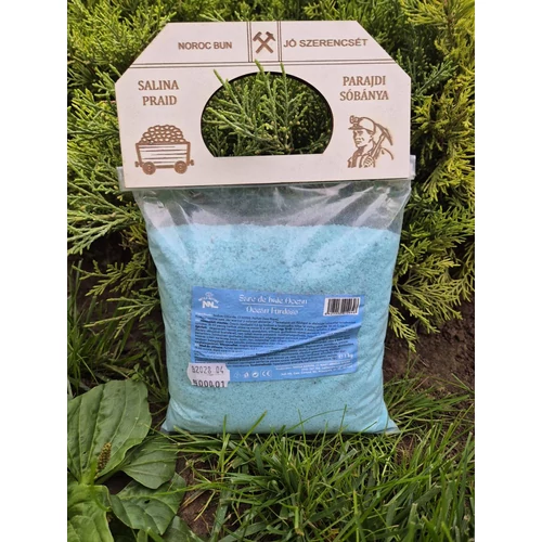 Parajdi fürdősó oceán illattal autentikus bányabejáratos fatáblával 1 kg