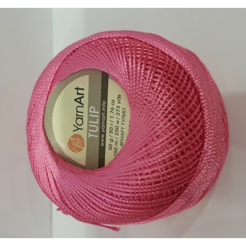 Yarn Art Tulip magas fényű horgoló cérna pink (419)