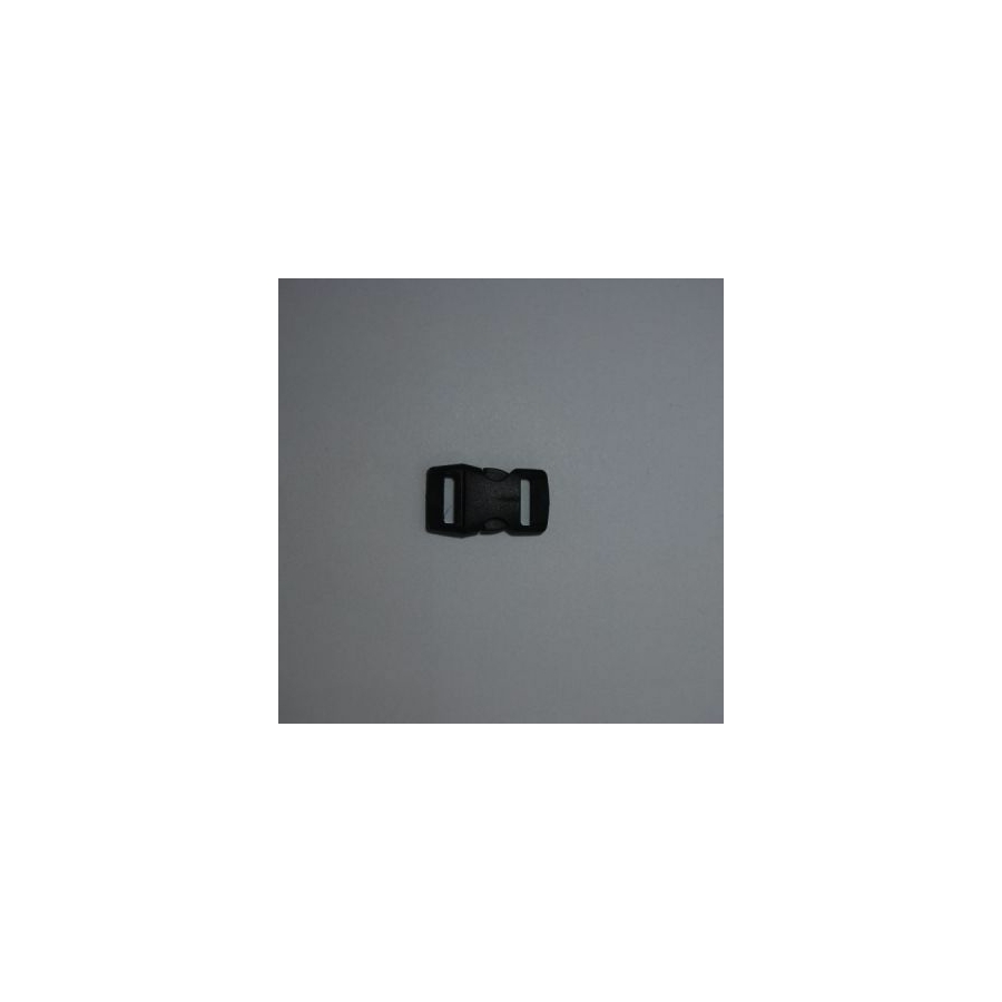 műanyag TUK csat, fekete, bujtató méret: 10 mm.