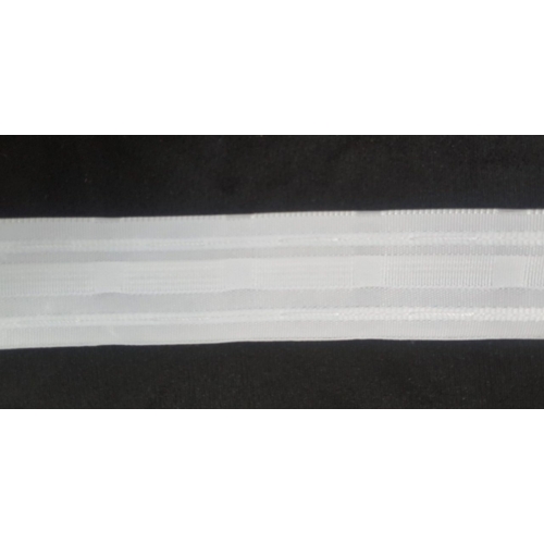 Függöny behúzó szalag 1 : 2, ceruzás, fehér, 40 mm, 4120-S