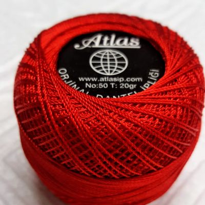 Atlas horgoló cérna 50-es piros