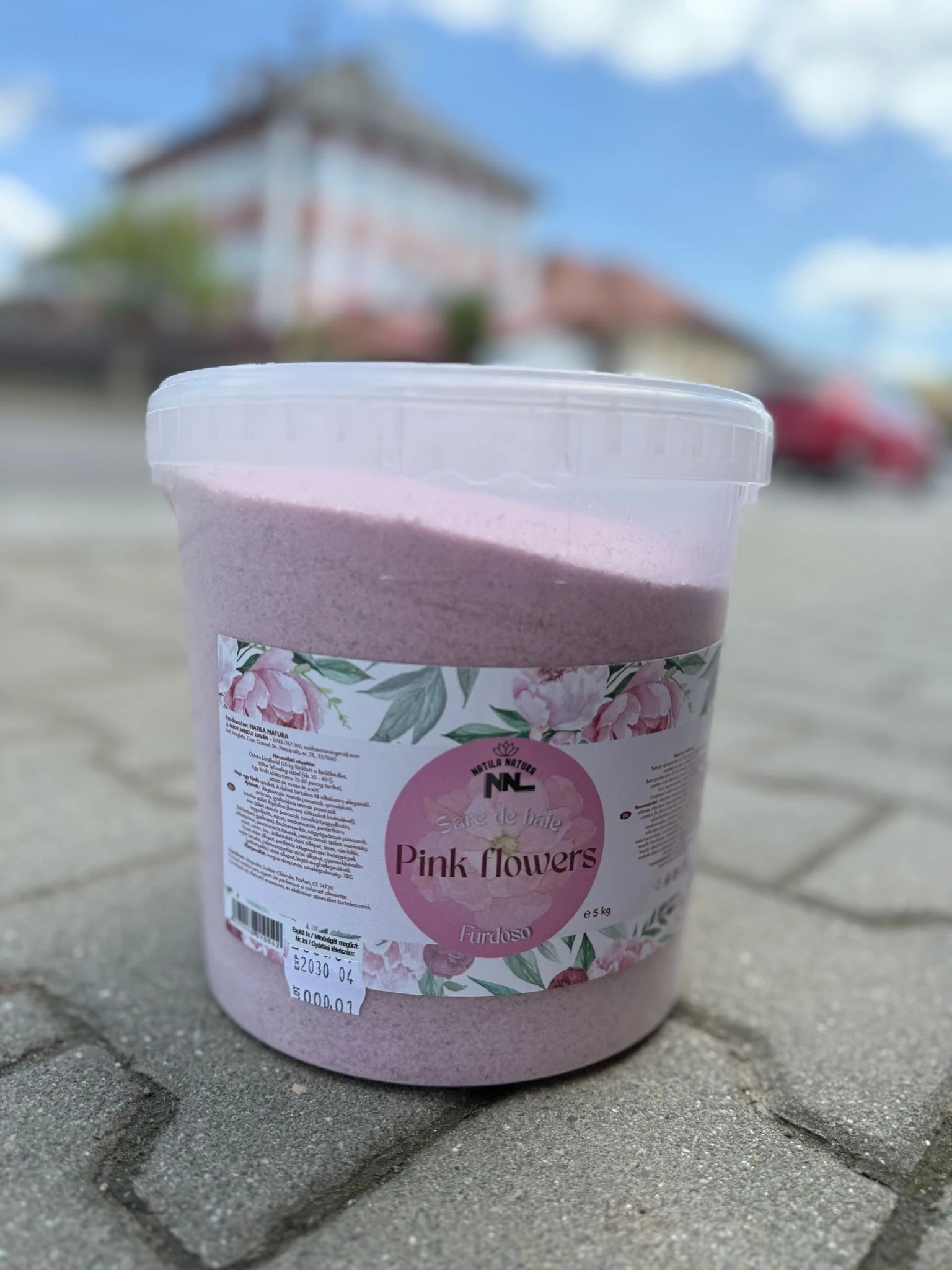 Pink flower parajdi fürdősó 5 kg os vödrös kiserelés