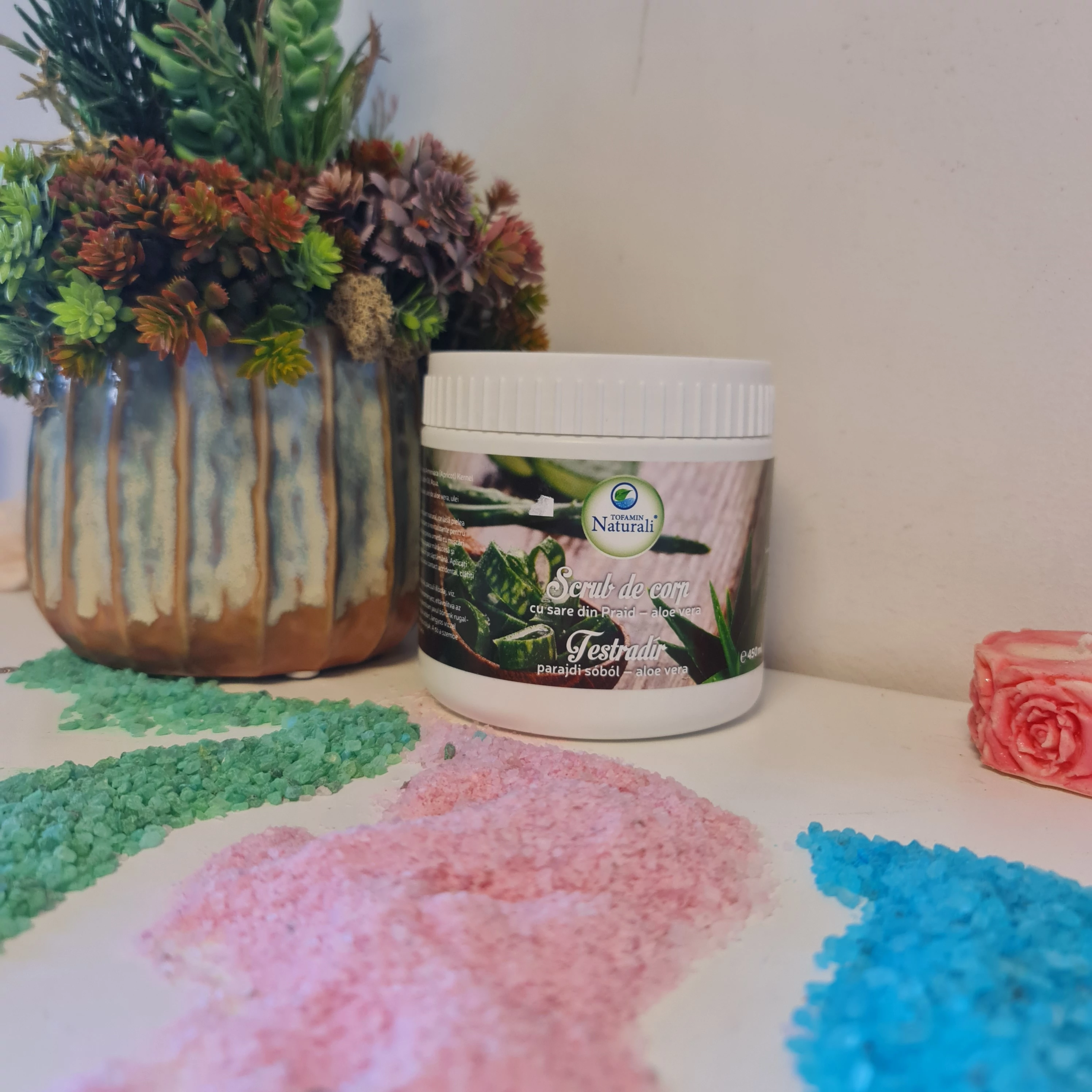 aloe vera parajdi sós testradír handmade 450g