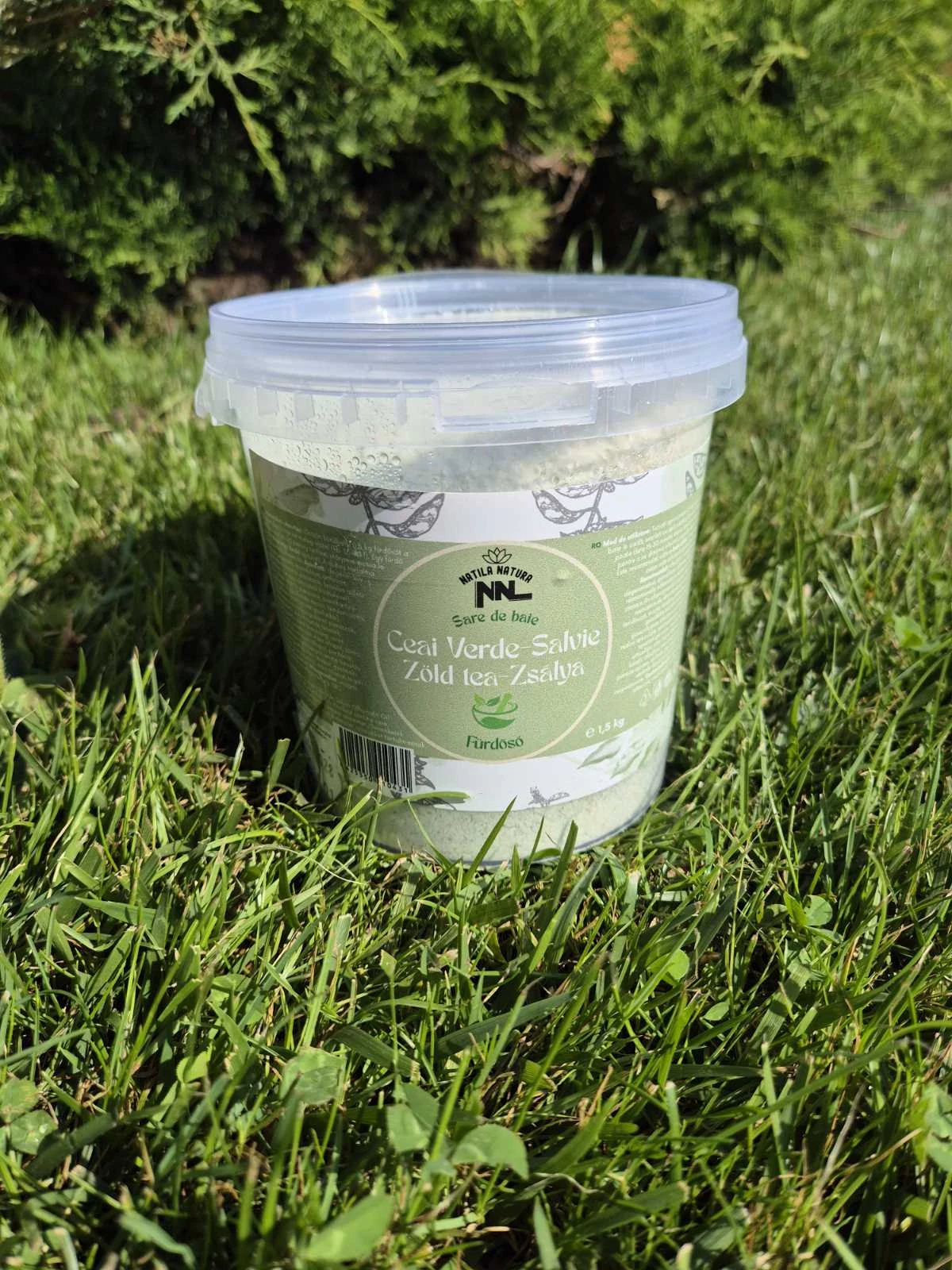 Parajdi fürdősó zöldtea-zsálya 1,5 kg vödrös kiszerelés