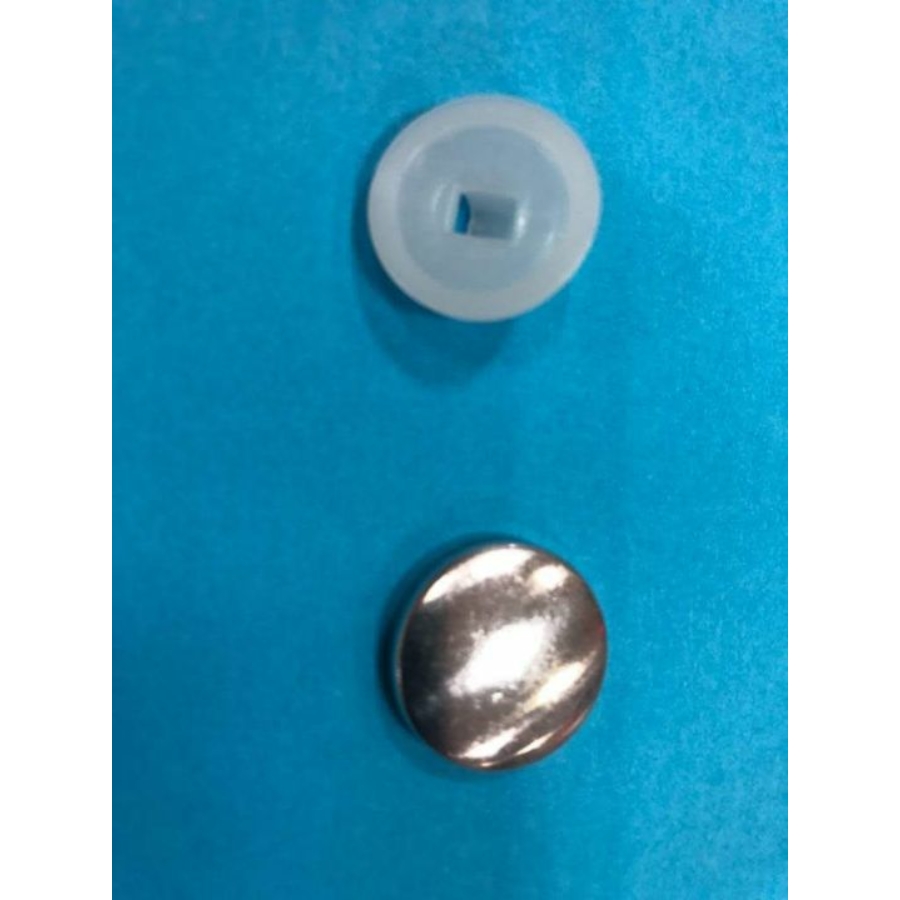 Gombalap műanyag alappal, 22-es (13,58 mm)